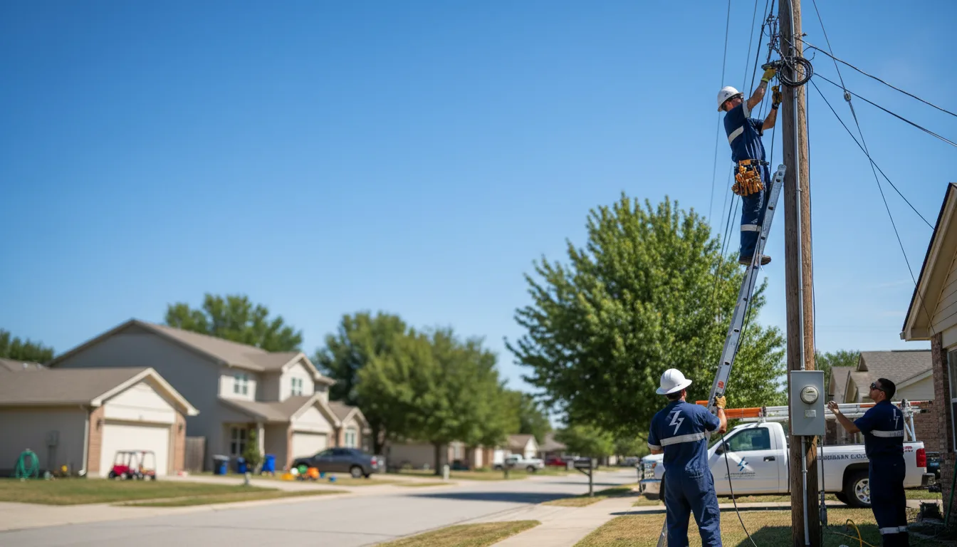 Residential electrician providing installation services in Crownsville, MD